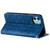 For iPhone 11 Lucky Flowers Embossing Pattern Magnetic Horizontal Flip Leather Case with Holder & Card Slots(Dark Blue)