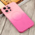 For iPhone 11 Pro Max Liquid TPU Silicone Gradient MagSafe Phone Case(Pink Red)