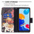 For Xiaomi Redmi Note 12S 4G / Note 11 Colored Drawing Pattern Zipper Leather Phone Case(Flower Elephants)