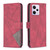 For Xiaomi Redmi Note 12 Pro 5G Global Magnetic Buckle Rhombus Texture Leather Phone Case(Red)