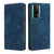 For Xiaomi Redmi K60E RFID Anti-theft Brush Magnetic Leather Phone Case(Blue)