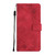 For iPhone 11 Pro Skin-feel Embossed Leather Phone Case(Red)