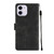 For iPhone 11 Skin-feel Embossed Leather Phone Case(Black)