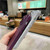 For iPhone 11 Pro Max Marble Pattern PC Phone Case(Purple)