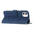 For iPhone 12 mini Heart Pattern Skin Feel Leather Phone Case(Royal Blue)