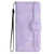 For iPhone XR Heart Pattern Skin Feel Leather Phone Case(Purple)