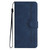 For iPhone XS Max Heart Pattern Skin Feel Leather Phone Case(Royal Blue)