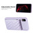 For iPhone XR Vertical Wallet Rhombic Leather Phone Case(Purple)