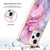 For Xiaomi Redmi Note 12 Pro 5G Global Electroplating Marble Dual-side IMD Phone Case(Pink 013)