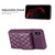 For iPhone XS Max Vertical Wallet Rhombic Leather Phone Case(Dark Purple)