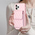 For iPhone 11 Pro Vertical Wallet Rhombic Leather Phone Case(Pink)