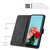 For Xiaomi 13 Ultra Skin Feel Stripe Pattern Leather Phone Case with Lanyard(Black)