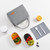 Lunch Lunar Bag Aluminum Film Thickening Large Capacity Portable Lunch Box, Size: Small(Navy)