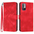 For Xiaomi Redmi Note 10 5G Line Pattern Skin Feel Leather Phone Case(Red)