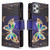 For iPhone 11 Pro Max Colored Drawing Pattern Zipper Horizontal Flip Leather Case with Holder & Card Slots & Wallet(Butterfly)