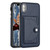 For iPhone XS Max Shockproof Leather Phone Case with Card Holder(Blue)
