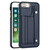 For iPhone 6 Plus/7 Plus/8 Plus Shockproof Leather Phone Case with Wrist Strap(Blue)