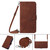 For Xiaomi Redmi Note 12S 4G Global Crossbody 3D Embossed Flip Leather Phone Case(Brown)