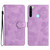 For Xiaomi Redmi Note 8T Flower Embossing Pattern Leather Phone Case(Purple)