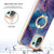 For Xiaomi Mi 11 Lite Electroplating Marble Dual-side IMD Phone Case with Ring(Purple 016)
