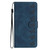 For iPhone 12 Seven Butterflies Embossed Leather Phone Case(Blue)