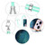For Xiaomi Redmi Note 12 Pro 5G Global Electroplating Marble Dual-side IMD Phone Case with Lanyard(Green 017)