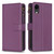 For iPhone XR 9 Card Slots Zipper Wallet Leather Flip Phone Case(Dark Purple)