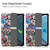 For iPad mini 6 Custer Painted PU Leather Tablet Case with Sleep / Wake-up Function & 3-Fold Holder(Graffiti)