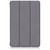 For Samsung Galaxy Tab S9+ Custer Pure Color 3-Fold Holder Smart Leather Tablet Case(Grey)