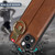 For iPhone 13 mini Wristband Leather Back Phone Case(Brown)