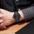 SKMEI 9218 Men Horizontal Striped Arabic Numeral Dial Mesh Belt Quartz Watch(Red)