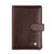 3 PCS Covc1002 Bank Card Passport Card Holder With Buckle Clip PU Document Protection Card Holder(Brown)