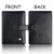 3 PCS Covc1002 Bank Card Passport Card Holder With Buckle Clip PU Document Protection Card Holder(Brown)