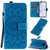 For Xiaomi Redmi K30 Pro Embossed Sunflower Pattern Horizontal Flip PU Leather Case with Holder & Card Slots & Wallet & Lanyard(Blue)