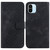 For Xiaomi Redmi A1/A2 7-shaped Embossed Leather Phone Case(Black)