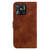 For Xiaomi Redmi 10C 7-shaped Embossed Leather Phone Case(Brown)