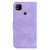 For Xiaomi Redmi 9C 7-shaped Embossed Leather Phone Case(Purple)