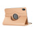 For iPad mini 6 360 Degree Rotation Litchi Texture Flip Leather Tablet Case with Holder(Gold)