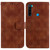 For Xiaomi Redmi Note 8 Double 8-shaped Embossed Leather Phone Case(Brown)