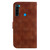 For Xiaomi Redmi Note 8 Double 8-shaped Embossed Leather Phone Case(Brown)