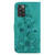 For ZTE Blade A72 / V40 Vita Lily Embossed Leather Phone Case(Green)
