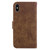 For iPhone X / XS Little Tiger Embossed Leather Phone Case(Brown)