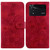 For Xiaomi Poco M4 Pro Lily Embossed Leather Phone Case(Red)