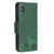 For iPhone X / XS Matching Color Crocodile Texture Horizontal Flip PU Leather Case with Wallet & Holder & Card Slots(Green)