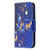 For iPhone 12 mini Colored Drawing Pattern Horizontal Flip Leather Case with Holder & Card Slots & Wallet(Purple Butterfly)