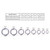2 Bags 11mm HENGJIA SS010 Stainless Steel Flat Ring Fishing Space Fittings