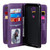 For Xiaomi Redmi Note 9 Multifunctional Magnetic Copper Buckle Horizontal Flip Solid Color Leather Case with 10 Card Slots & Wallet & Holder & Photo Frame(Purple)