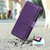 For Xiaomi Redmi Note 9 Multifunctional Magnetic Copper Buckle Horizontal Flip Solid Color Leather Case with 10 Card Slots & Wallet & Holder & Photo Frame(Purple)