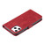 For iPhone 12 Pro Max Fashion Calf Texture Zipper Horizontal Flip Leather Case with Stand & Card Slots & Wallet Function(Red)