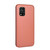 For Xiaomi Mi 10 Lite Carbon Fiber Texture Horizontal Flip TPU + PC + PU Leather Case with Card Slot(Brown)